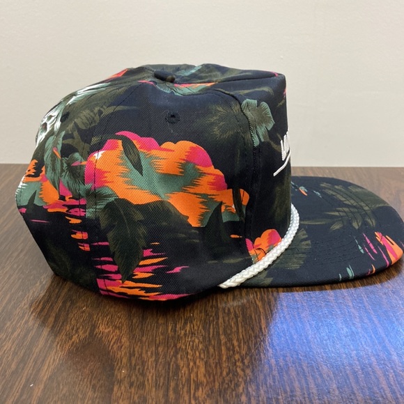Vintage snapback trucker hat landstar inway san sun Hawaiian floral - Picture 6 of 9